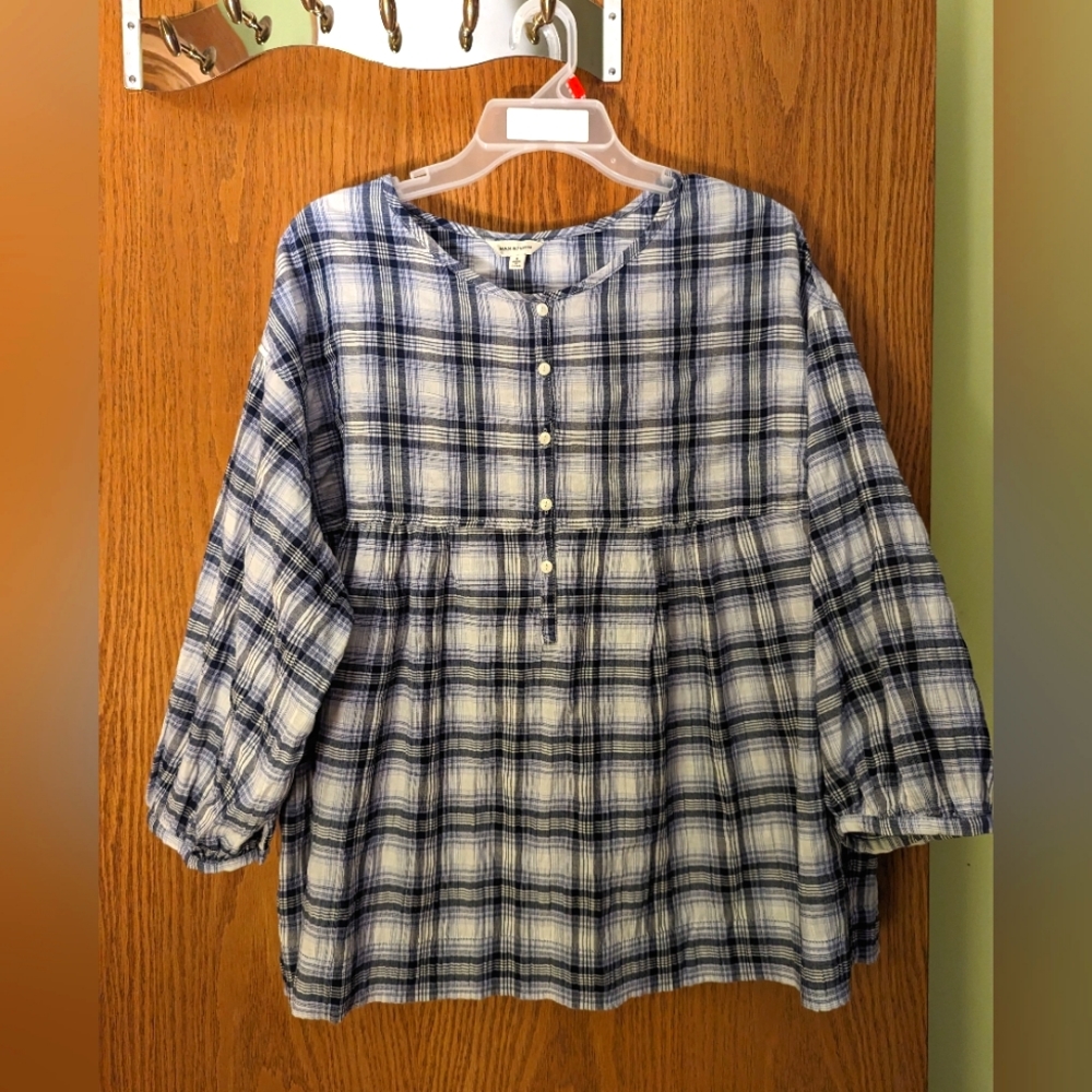 Max Studio Lightweight Baby Doll Blouse
